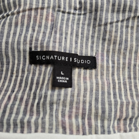 Signature Studio Colorful Embroidered Striped Skirt Size L - Picture 6 of 8